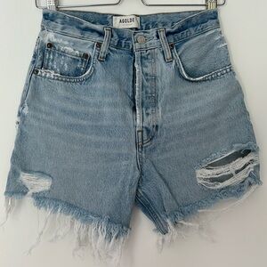 AGOLDE denim jean shorts Riley size 25